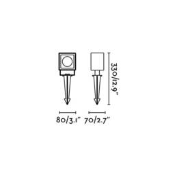 Sobek LED Outdoor Spike Light Black IP65 - thumbnail 3
