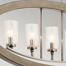 Kichler Grand Bank 5 Light Chandelier Antique Grey - thumbnail 2
