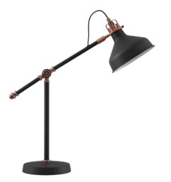 Tioga Adjustable Table Task Lamp, 1 x E27, Sand Black, Copper, White - thumbnail 3