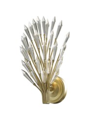 Fay Wall Lamp 1 Light E14 Aged Gold, Silver, Crystal