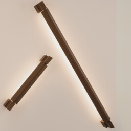 Elviora 55cm Outdoor Flush Wall Lamp Dark Brown LED 3000K IP54 - thumbnail 2