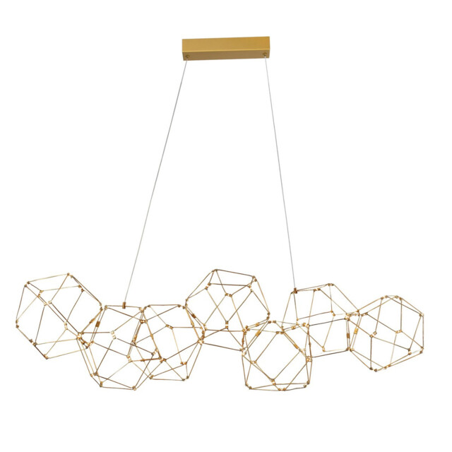 Nebula Integrated LED Pendant Ceiling Light Gold Metal LED 33.6W 2352Lm 3000K - image 1