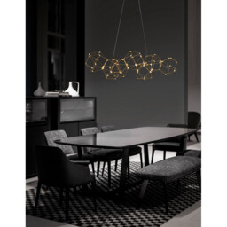 Nebula Integrated LED Pendant Ceiling Light Gold Metal LED 33.6W 2352Lm 3000K - thumbnail 2