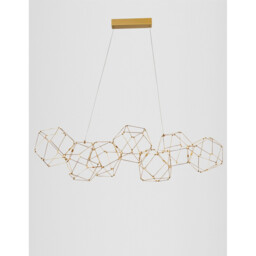 Nebula Integrated LED Pendant Ceiling Light Gold Metal LED 33.6W 2352Lm 3000K - thumbnail 3