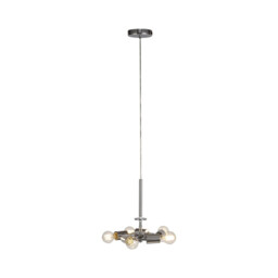 Baymont 28cm Polished Chrome 5 Light E27 Universal Single Pendant, Suitable For A Vast Selection Of Shades - thumbnail 5