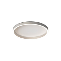 Valora 40cm Integrated Led Semi Flush Ceiling Light Brushed Silver LED 2700-3000-4000K Dimmable