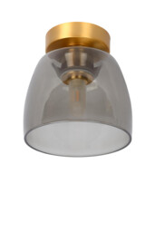Tyler Retro Flush Ceiling Light Bathroom - Ø 16,1cm - 1xG9 - IP44 - Matt Gold, Brass - thumbnail 3