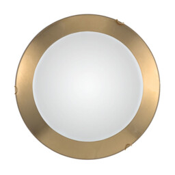 Moon Lifestyle Simple Flush Ceiling Light Gold, 3x E27