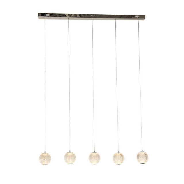 Allure 5 Light Bar Pendant Chrome, Clear Acrylic - image 1