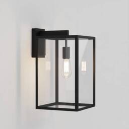 Box Outdoor Wall Light Textured Black IP23, E27 - thumbnail 2