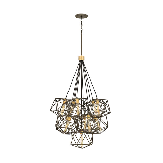 Hinkley Astrid Cluster Pendant Ceiling Light Metallic Matte Bronze with Deluxe Gold Accents, - - image 1
