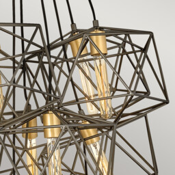 Hinkley Astrid Cluster Pendant Ceiling Light Metallic Matte Bronze with Deluxe Gold Accents, - - thumbnail 3