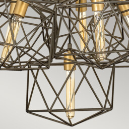 Hinkley Astrid Cluster Pendant Ceiling Light Metallic Matte Bronze with Deluxe Gold Accents, - - thumbnail 2