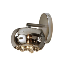 Argos Crystal Wall Lamp Chrome, Mirror, G9 - thumbnail 2