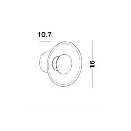 Esil Recessed Wall Lamp Clear Glass Brass Gold Aluminium LED 4W 245Lm 3000K - thumbnail 5