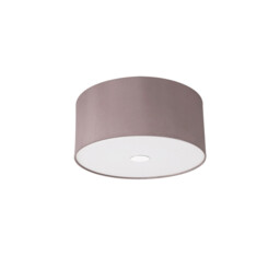 Baymont Polished Chrome 3 Light E27 Flush Ceiling With 40cm x 18cm Dual Faux Silk Shade, Taupe/Halo Gold - thumbnail 5