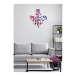 Lüster Young living 3 Light Multi Arm Chandelier Chrome - thumbnail 5