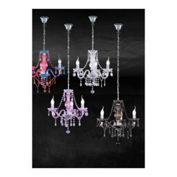Lüster Young living 3 Light Multi Arm Chandelier Chrome - thumbnail 3