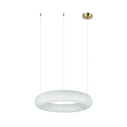 Mandra 34cm Pendant Ceiling Light Brass-Natural Alabaster LED 3000K Dimmable
