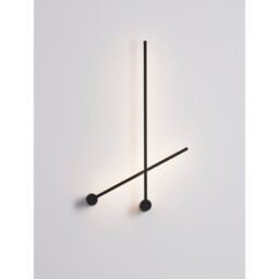 Synthesi Integrated LED Wall Lamp Sandy Black Aluminium LED 25W 230V 1920.8Lm 3000K - thumbnail 1