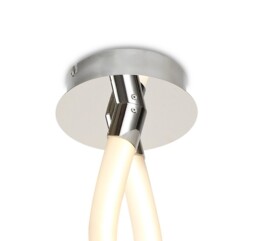 Armonia Semi Flush Ceiling Large Ribbons, 60W LED, 3000K, 4500lm, Polished Chrome, Frosted Acrylic - thumbnail 5