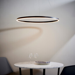 Staten Integrated Led Pendant Light Matt Black, White Silicone - thumbnail 3