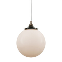 Pelagia Bathroom 35cm Globe Pendant, Antique Silver, IP44