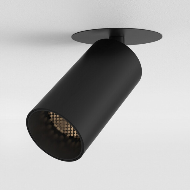 Can Recessed LED Spotlight Matt Black - image 1