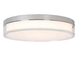 Plano Flush ceiling light Outdoor Ø28cm LED Dim. CCT 1x16W 2700K/4000K IP44 - Opal - thumbnail 3