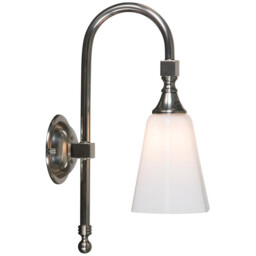 Classic Bathroom Wall Light Satin Nickel IP44