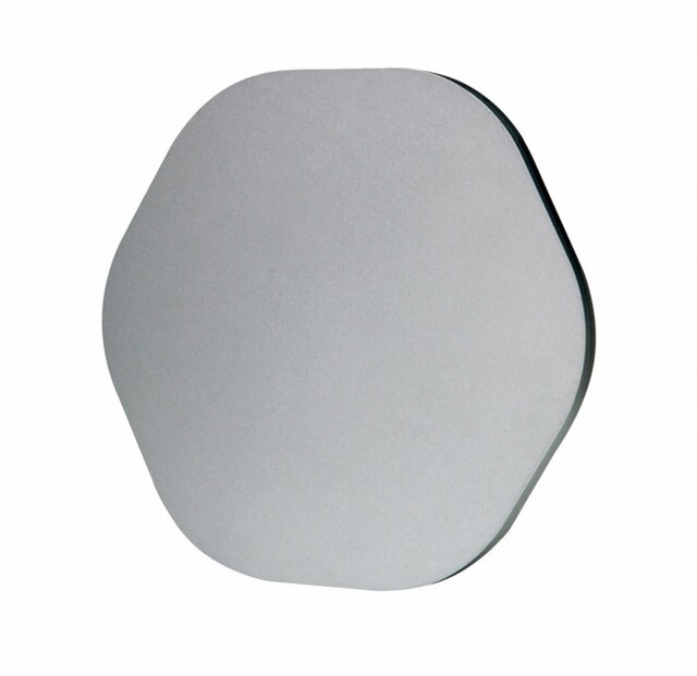 Fusion Wall Light 14.4cm Hexagonal 6W LED 3000K, 540lm, Silver Paint - image 1