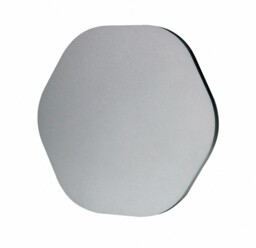 Fusion Wall Light 14.4cm Hexagonal 6W LED 3000K, 540lm, Silver Paint