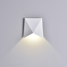 Triax Flush Wall Lamp, 8W LED, 3000K, 750lm, IP54, Sand White - thumbnail 5