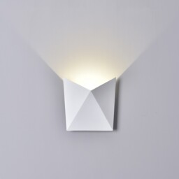 Triax Flush Wall Lamp, 8W LED, 3000K, 750lm, IP54, Sand White - thumbnail 3