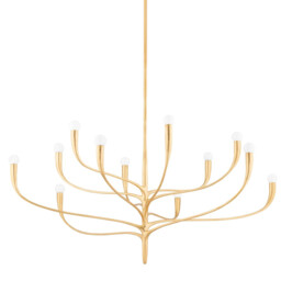 Labra 12 Light Chandelier Gold, 2500K