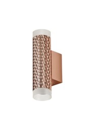 Madrid 2 Light Wall Lamp GU10, Rose Gold, Acrylic Rings - thumbnail 3