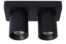 Nigel Modern Ceiling Spotlight - LED Dim to warm - GU10 - 2x5W 2200K/3000K - Black - thumbnail 3