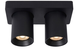 Nigel Modern Ceiling Spotlight - LED Dim to warm - GU10 - 2x5W 2200K/3000K - Black