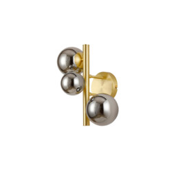 Marshall Wall Lamp, 3 Light G9, Satin Gold, Chrome Plated Glass - thumbnail 5