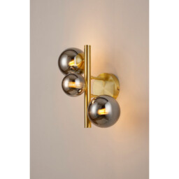 Marshall Wall Lamp, 3 Light G9, Satin Gold, Chrome Plated Glass - thumbnail 3