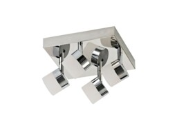 Charlotte 4 Light Ceiling, 4 x 5W LED, 4000K, 1700lm, IP44, Polished Chrome - thumbnail 3