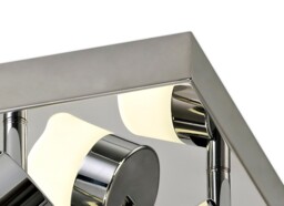 Charlotte 4 Light Ceiling, 4 x 5W LED, 4000K, 1700lm, IP44, Polished Chrome - thumbnail 5