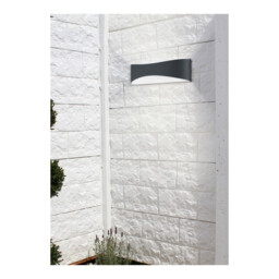 Konda Modern Outdoor Flush Wall Lamp Anthracite 3000K IP65 - thumbnail 5