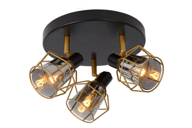 Nila Vintage Ceiling Spotlight - Ø 36cm - 3xE14 - Black - image 1