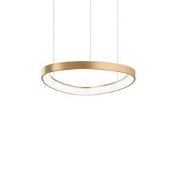 Gemini Integrated LED Pendant Ceiling Light Brass 4350lm 4000K - thumbnail 1