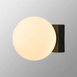 Puebla Ceiling/Wall Light, 6W Globe LED, 3000K, 420lm, Black, 3yrs Warranty - thumbnail 2