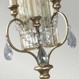 Gianna 3 Light Indoor Candle Wall Light Silver, E14 - thumbnail 3