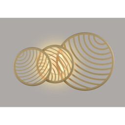 Collage 3 Ring Ceiling, 40W LED, 3000K, 3000lm, Gold, 3yrs Warranty - thumbnail 2