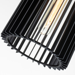 Kichler Linara Slim Pendant Ceiling Light Black & Natural Brass - thumbnail 2
