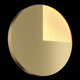 Jupiter Modern Integrated LED Wall Lamp Brass, 3000K - thumbnail 2